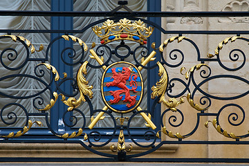 Image showing Coat of arms of the Grand Duke of Luxembourg at the granddukal p