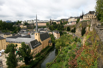 Image showing View on old Luxembourg city