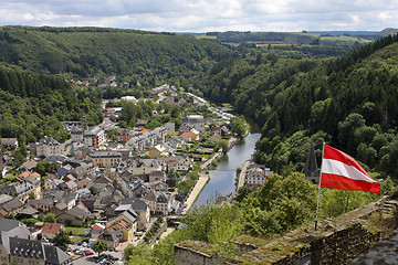 Image showing The town of Vianden in Luxembourg