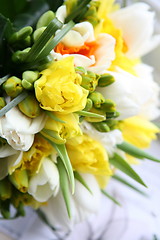 Image showing daffodil wedding bouquet