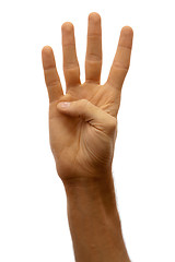 Image showing Hands counter. Four