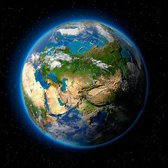 Image showing Earth in Space