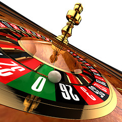 Image showing Casino Roulette on white