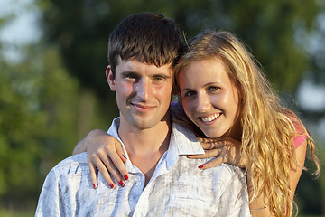 Image showing A couple of lovers in the park