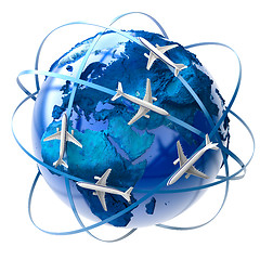 Image showing International air travel