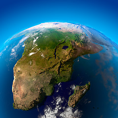 Image showing Beautiful Earth - South Africa and Madagascar from space