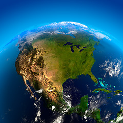 Image showing North America from space