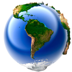 Image showing Miniature real Earth