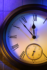 Image showing Colorful retro clock