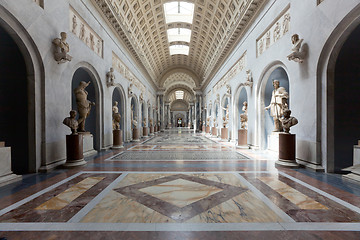 Image showing Italy Older Interior Vatican Museum in Rome