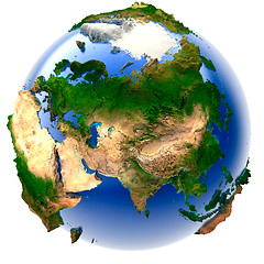 Image showing Miniature real Earth