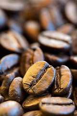 Image showing Coffee beans closeup 