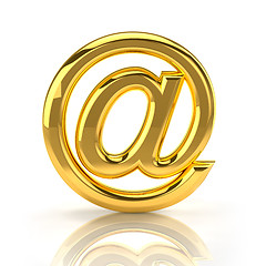 Image showing Golden email sign