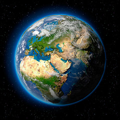 Image showing Earth in Space