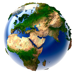 Image showing Miniature real Earth