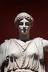 Image showing Colossal Statue of Ceres, Vatican Museums, Rome, Italy. Detail