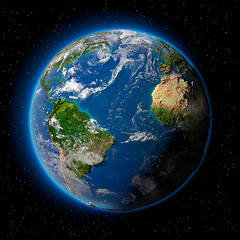 Image showing Earth in Space