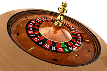 Image showing Casino Roulette on white