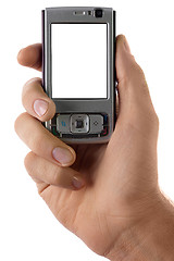 Image showing Mobile phone in hand