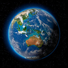 Image showing Earth in Space