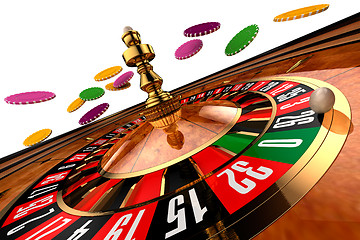 Image showing Casino Roulette on white