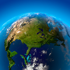 Image showing North America, the view from the satellites