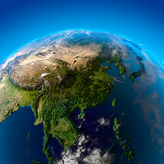 Image showing Beautiful Earth - East Asia from space