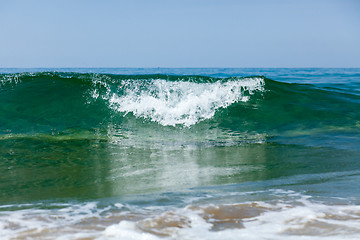 Image showing Foam coastal wave