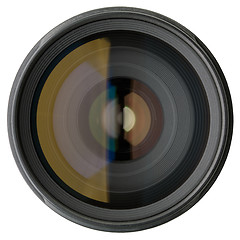 Image showing Camera lens isolated on white background