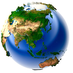 Image showing Miniature real Earth