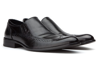 Image showing Men's black shoes