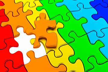 Image showing Puzzle colorful