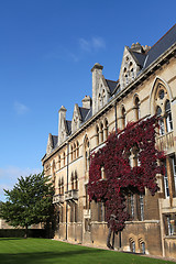 Image showing Christ Church, famous University college in Oxford, England