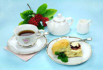 Image showing Tea And Scones