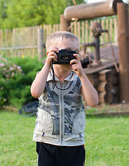 Image showing The small photographer.