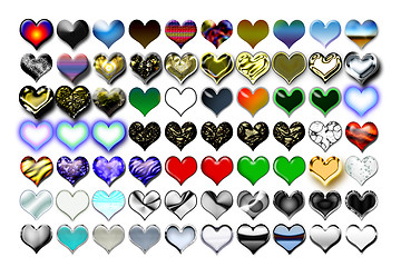 Image showing Hearts Illustration 01