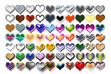 Image showing Hearts Illustration 08