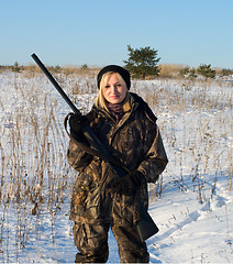 Image showing Girl with a gun.