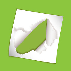 Image showing paper element rip hole