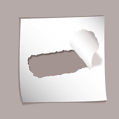 Image showing paper element torn hole