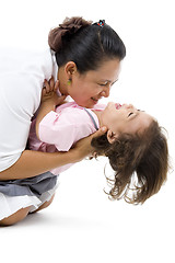 Image showing mother and daughter havin fun