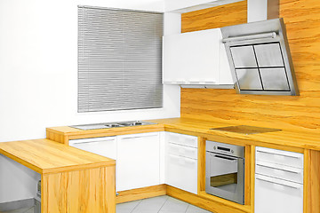 Image showing New wood kitchen