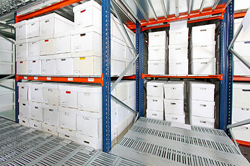 Image showing Boxes storehouse
