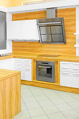 Image showing Modern wood kitchen