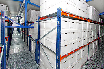 Image showing Boxes warehouse