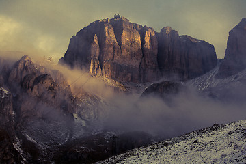 Image showing Morning scenery Dolomites