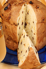 Image showing Panettone the italian Christmas cake