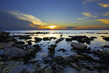 Image showing Sunset Bonaire