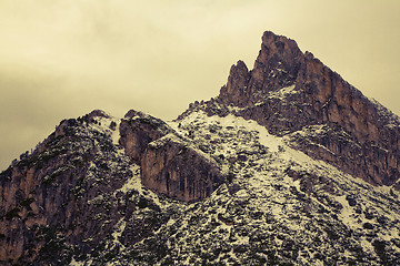 Image showing Dolomite winter peaks