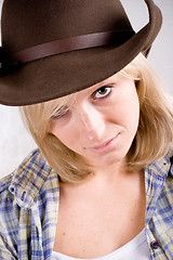 Image showing  pretty western woman